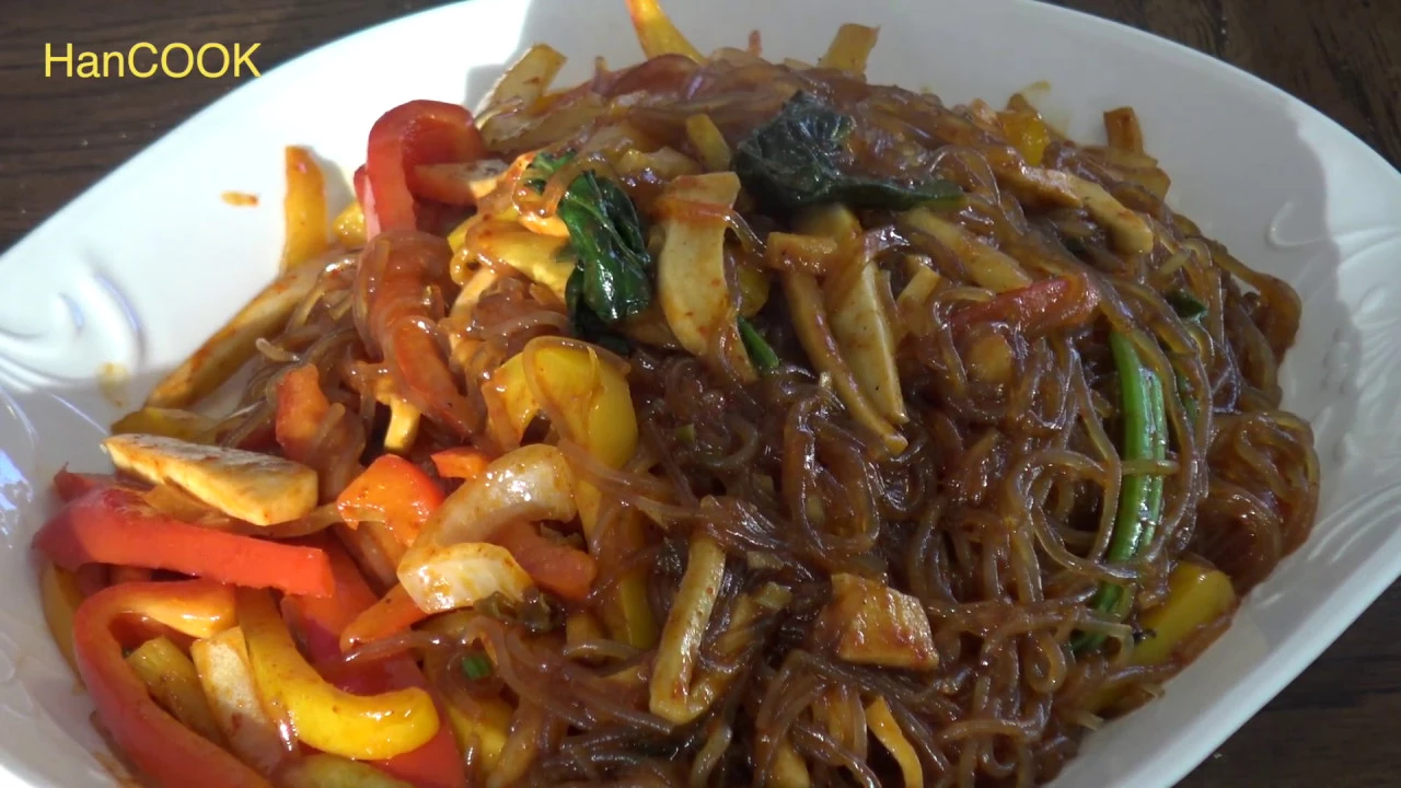 HanCOOK How to make spicy Jabche(sweet potato noodle,  ), jobchae, glass noodle