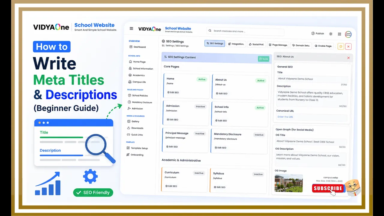 Meta Titles & Meta Descriptions for Your School Website