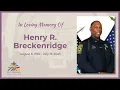 Memorial Service for Henry R Breckenridge St Stephen s in Lynn Massachusetts
