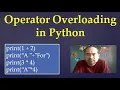 52 Operator Overloading in Python