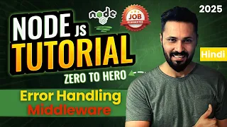 Node JS Tutorial in Hindi Error Handling Middleware in Express js