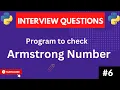 Armstrong number program program to check given number is Armstrong or not