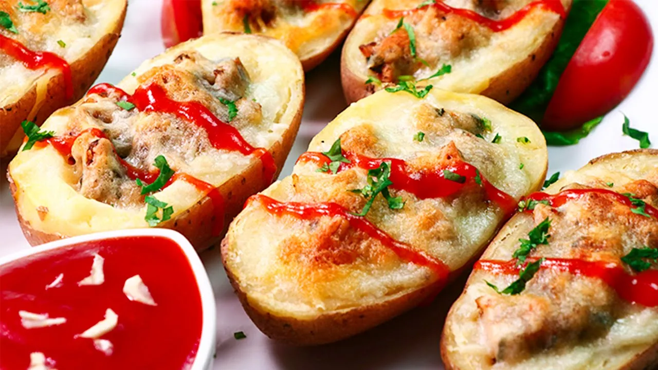Stuffed Potato with Cheese By SooperChef