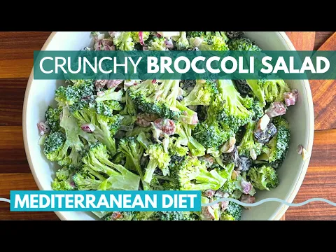 RAW BROCCOLI SALAD is the TOTALLY TASTY, SUPER COOL SOLUTION to a SCORCHING HOT DAY.