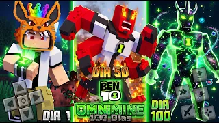 O MODO HARDCORE DO BEN 10 OMNIMINE É IMPOSSÍVEL? 💀 100 DIAS DE BEN 10 🔓🚨!