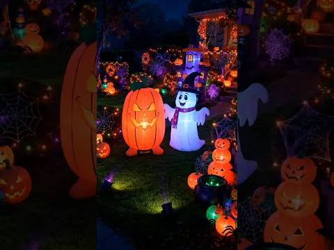 Inflatable Halloween Yard Decoration 🎃 Giant Spooky Inflatables! #halloween