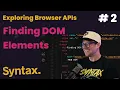 Finding Elements in the DOM with JavaScript