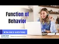 Functions of Behavior 6th ed BCBA Exam Prep