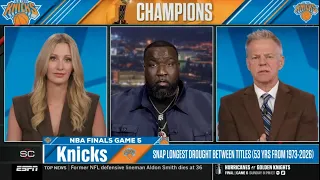 ESPN SC | "NBA CHAMPS 🏆" - Perks on Knicks defeated San Antonio Spurs, 94-90, to capture 2026 NBA