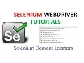 Selenium Tutorials Selenium Element Locators examples