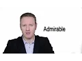 Admirable - Meaning Pronunciation Word Wor l d