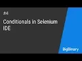 Conditionals in selenium IDE