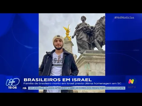 Brasileiros em Israel: família de brasileiro morto presta última homenagem em SC