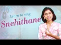 Download Lagu Learn to sing Snehithane | VoxGuru ft. Pratibha Sarathy
