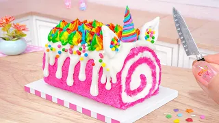 Unicorn Cake Roll How To Make Softest Miniature Sponge Roll Cake Best of Mini Cakes