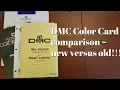 Flosstube DMC Color card comparison new versus old