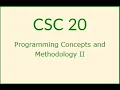 CSC 20 Assignment 2 Overview