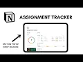 How to manage your assignments using Notion free template