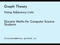 Using Adjacency Lists in Graph Theory