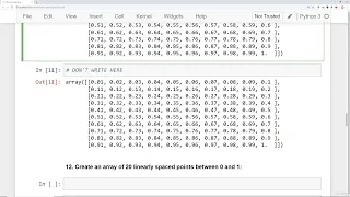 6 NumPy Exercises Solutions