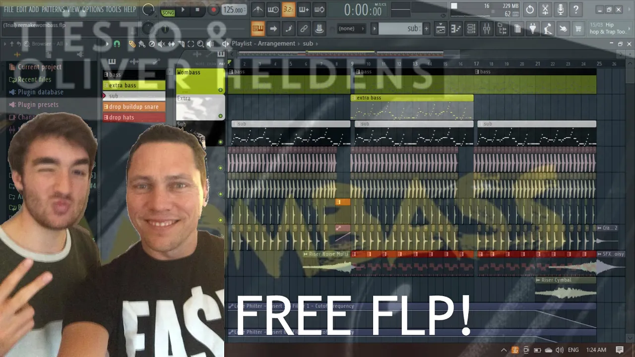 Tiësto & Oliver Heldens - Wombass (DROP Remake-Stock Plugins and Samples only) FREE FLP!