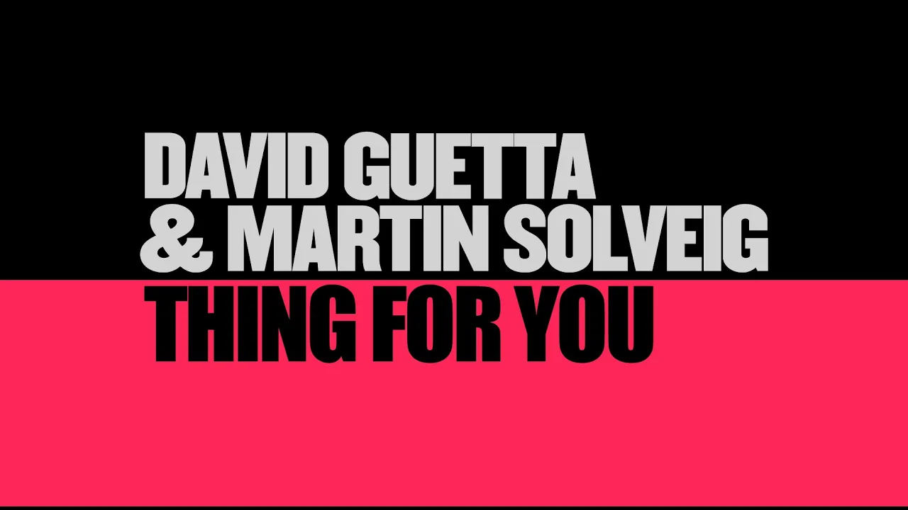 David Guetta & Martin Solveig - Thing For You (Lyric video)