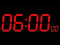 6 Minute Timer Black Background 6 Minute Timer Bell 6 Minute Timer Digital alarm at the end