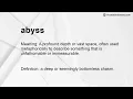 abyss Meaning