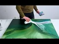 Download Lagu Green \u0026 Purple = 💜!! Easy Abstract Acrylic Painting - Harmonious Journey