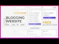 Complete Responsive Bloggin Website Design Using HTML - CSS