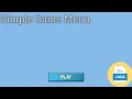 Game Menu Simple Tutorial itsMagic Engine