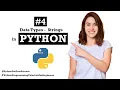 Data Types in Python-Strings Python for Data Science Python Programming Tutorial