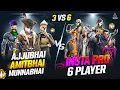 INSTA 6 PRO BAAP PLAYERS VS AJJUBHAI AMITBHAI AND MUNNABHAI BEST CS FF GAMEPLAY | GARENA FREE FIRE