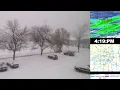 Twin Cities Snowstorm Timelapse with Traffic Map and Doppler Radar - February 2023