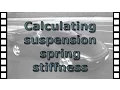 How to calculate the stiffness of a suspension spring
