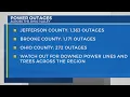 Over 1 000 customers without power in Brooke County power lines and trees down