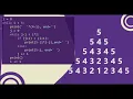 23 Number Pattern without any pre-defined method using while loop in Python