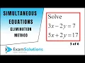 Simultaneous Equations - Elimination method