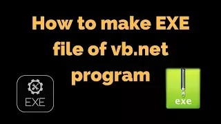 How to make exe file in visual studio 2010 for windows application