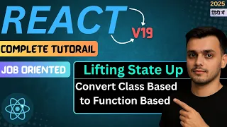 Changing Class Based Components to Functional Based Complete React Course React JS Course
