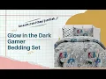 Glow in The Dark Gamer Bedding Set - The Ultimate Room Upgrade for Kids Who Game