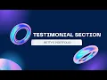 Responsive Portfolio Landing Page Html CSS JavaScript CSS part 8 Testimonial Section