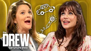 Zooey Deschanel Met Boyfriend Jonathan Scott on Carpool Karaoke The Drew Barrymore Show