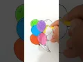 coloring page A bunch of balloons