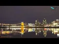 Timelapse Cincinnati Ohio Skyline daybreak 4k