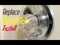 How To Replace Install Diverter Push Button Shower Tub Easy Simple