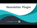 How to install use and configure newsletter with Newsletter plugin