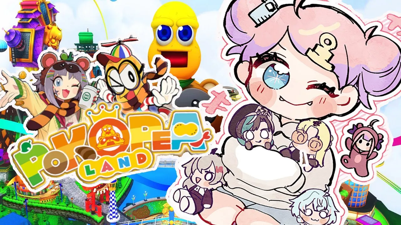 【 VRChat 】FLOW GLOWでぽこぴーランドに遊びに行く！！🥜🎡【#綺々羅々ヴィヴィ #hololiveDEV IS #FLOWGLOW】