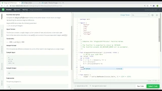 hackerrank diagonal difference golang
