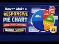 How to Make a Responsive Pie Chart Using HTML CSS JavaScript Full Beginner Tutorial